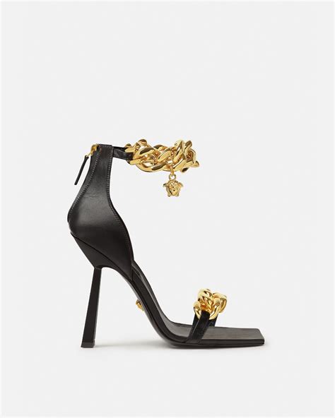 sandali versace bisnchi|versace high heel sandals.